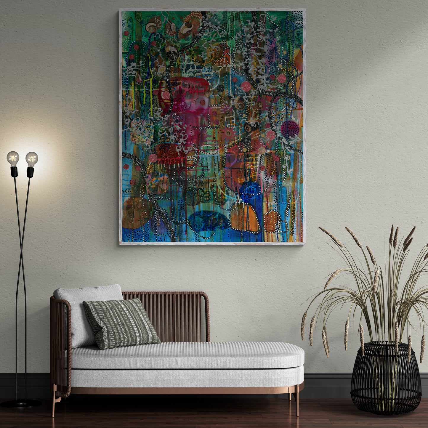 "Hold My Hand Under The Stars" Canvas