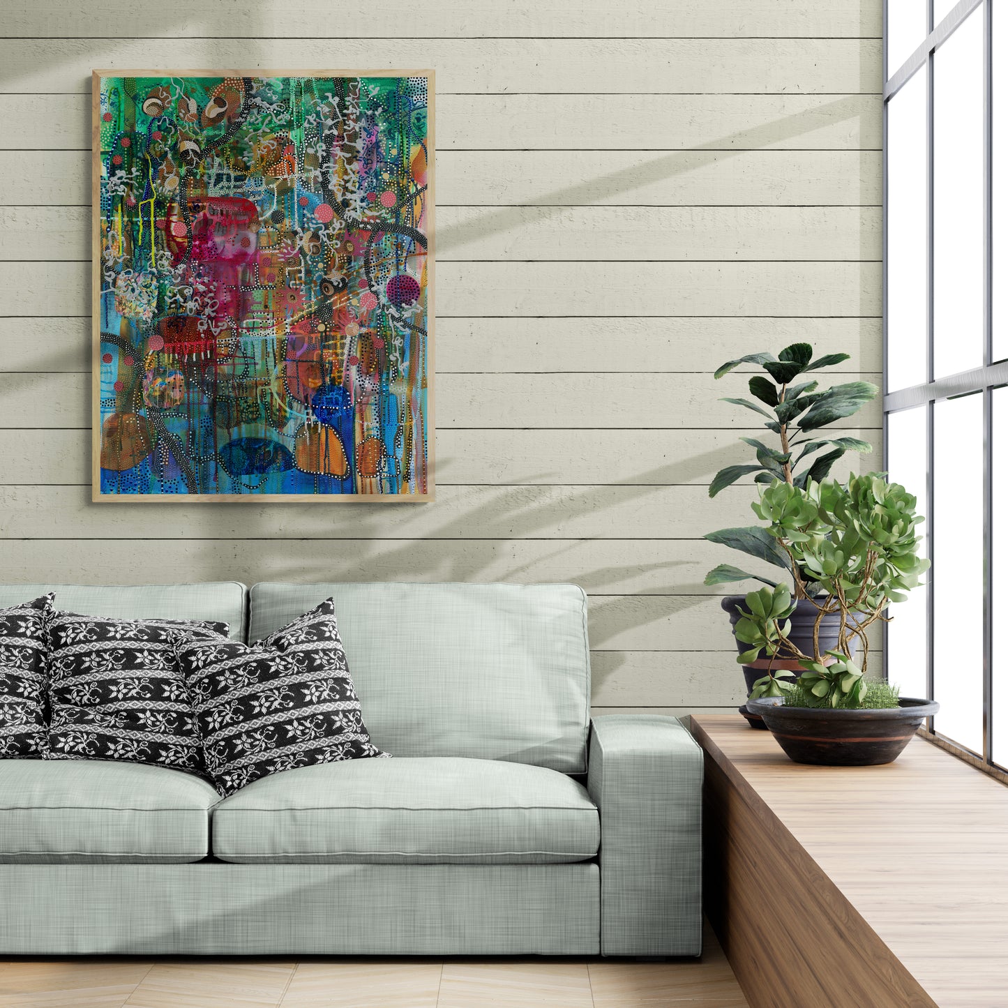 "Hold My Hand Under The Stars" Canvas