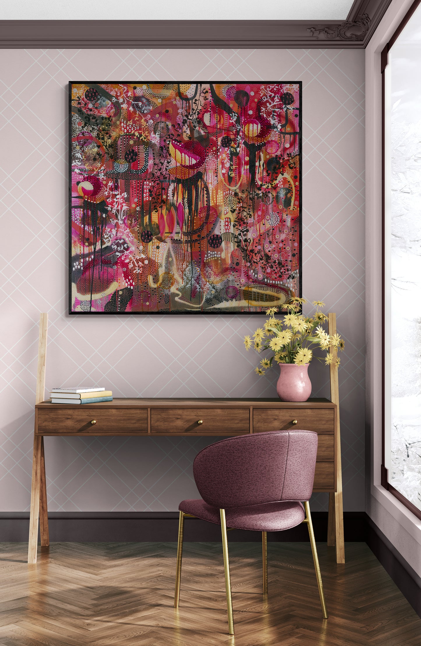 "Bloomberry Morning" Canvas