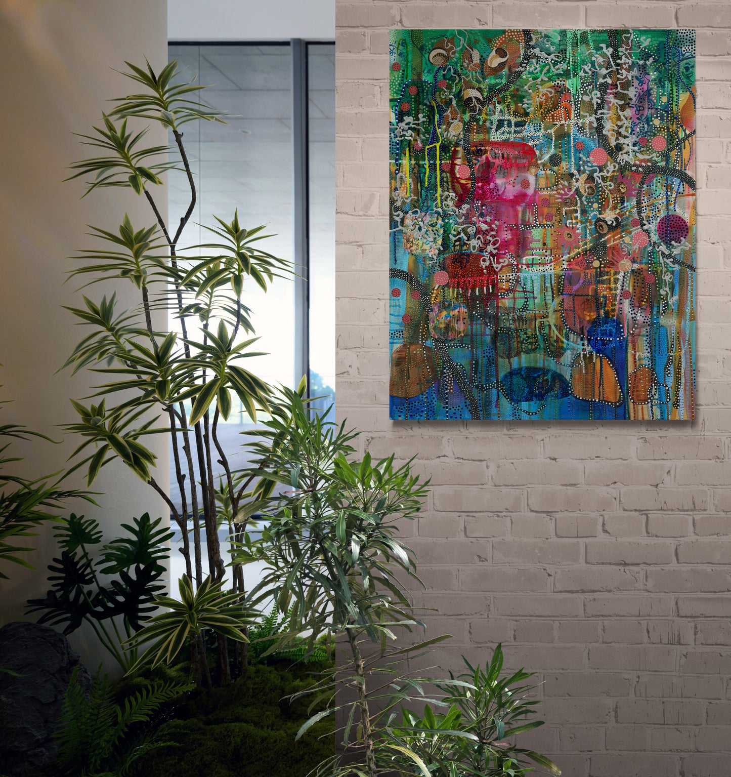 "Hold My Hand Under The Stars" Canvas