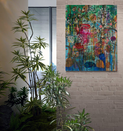 "Hold My Hand Under The Stars" Canvas