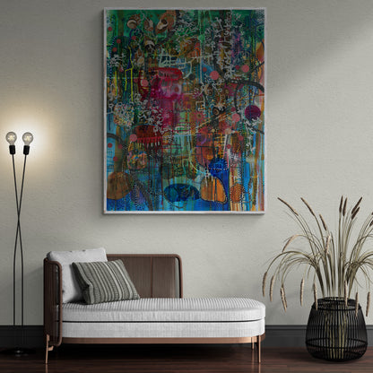 "Hold My Hand Under The Stars" Canvas